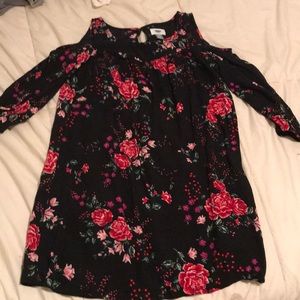 Old Navy Pink Floral Blouse